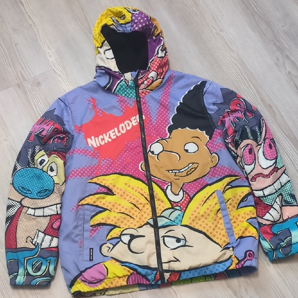 Members Only Multicolor Cartoon Windbreaker